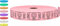 Tacticai 2000 tickets de tombola, sourire, rose (1 des 8 couleurs), rouleau unique, billet pour événements, entrée, récompense de classe, collecte de fonds et prix
