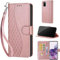 Handyhülle für Samsung Galaxy S20 Hülle, mit [Kartenfach] [Standfunktion] Klappbar Magnetische Brieftasche Handyhülle kompatibel Samsung Galaxy S20 Roségold