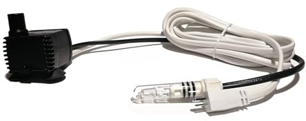 Eden 104L Spotty Wasserpumpe (5W + 1,2W LED Licht, 240 l/h, 0,45 m Förderhöhe), Modern, Schwarz, Kunststoff, Wasserpumpe für Zimmerbrunnen