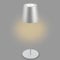 BRILONER - LED Tischlampe kabellos mit Touch, dimmbar in Stufen, höhenverstellbar, aufladbar via USB-C, Nachttischlampe, Leselampe, Tischleuchte, Akku Lampe, Outdoor Lampe, Höhe 36 cm, Farbe: Silber