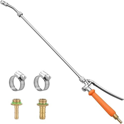 Lance et Buse de Pulvérisation Téléscopique en Acier Inoxydable pour Pulvérisateurs, Accessoires pour Jardinage, Agriculture, Nettoyage, Lavage de Voitures, 1/4 et 3/8, 2 interfaces