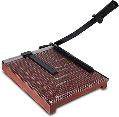 Papierschneider, Papierschneider, A4-Guillotine-Papierschneider, gerasterter Fotoschneider, Guillotine-Bastelmaschine, Holz-Papierschneider, ideal for Bastelpapier, Coupon-Etiketten und Karton