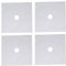 HERCHR Couvercles De Brûleur De Cuisinière 27x27 Cm, 4 Pièces Protecteurs De Protection De Cuisinière Réutilisables Antiadhésifs Doublures De Brûleur De Cuisinière à Gaz Découpables (Silver)
