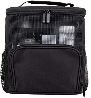 HUANIZI Duschtasche, Netz-Dusch-Organizer, Multifunktionstasche, Haushalt für Outdoor, Reisen, Camping, Wandern, Zubehör, Make-up-Tasche, Schwarz