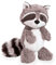 PLNVNVP 28cm Schmusetier Waschbär Plüschtier, Stofftier Waschbär,Realistische Bear Plüsch Spielzeug für Wilde Tiere, Geschenk für Freunde und Kinder