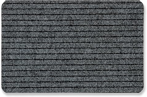 Fussmatte passt unter die Eingangstür - Anthrazit 50 x 80 cm (Rechteckig) | Rutschfeste Fussmatte Innenbereich Schmutzfangmatte strapazierfähig Türmatte indoor Haustür pflegeleicht Sauberlaufmatte