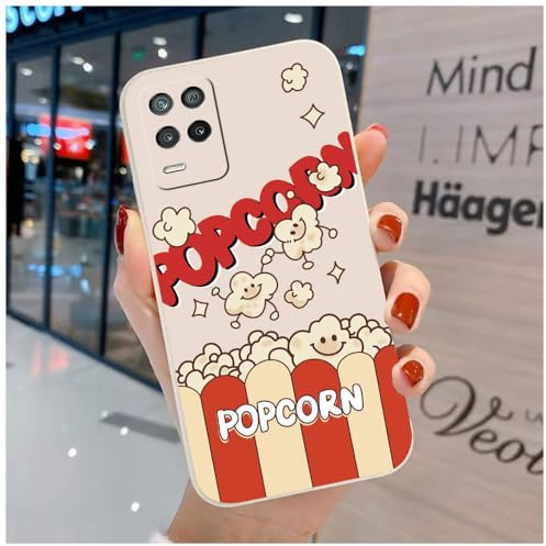 hdqICase Bonita Funda Compatible con Realme 8 4G/Realme 8 Pro 4G | Cómoda Case TPU Suave Monstruo Cereza Dibujos Animales Cover