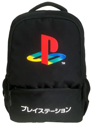 TDL Playstation Deluxe Rucksack mit gepolsterten Gurten, Schwarz , L