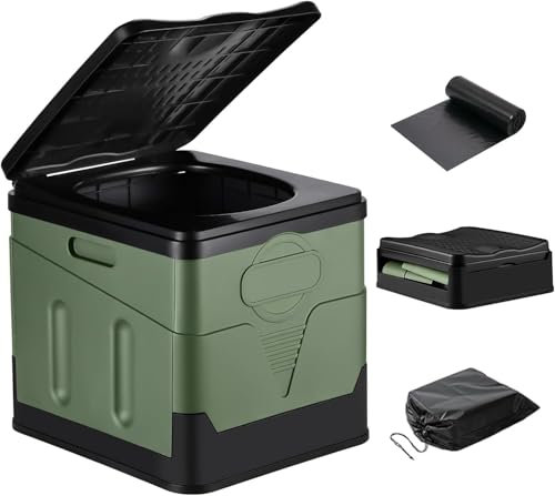 REAGAR Tragbare Campingtoilette Tragbares Töpfchen für Erwachsene Klappbare Toilette für Auto Camping Wandern Lange Reisen Strand für Ford Galaxy (CK) 2015-2020