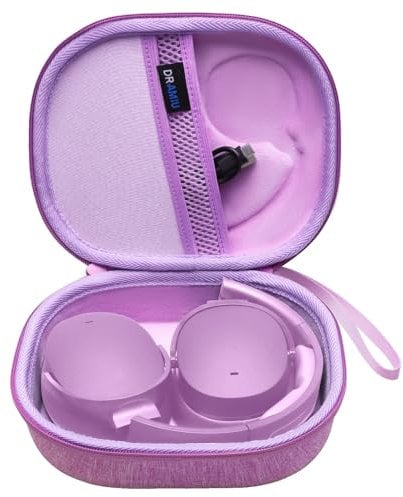 DRAMIU Hard Case Compatible with Skullcandy Crusher Evo, Hesh ANC, Hesh Evo, Crusher ANC, Riff 2, Riff Bluetooth Wireless Headphones - Purple Case