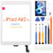 pour iPad Air 2 A1566 A1567 Écran tactile, Écran tactile pour iPad Air2 9.7 pouces Écran Tactile Panneau Verre avec Réparation Kit, pas LCD Affichage (Blanc)
