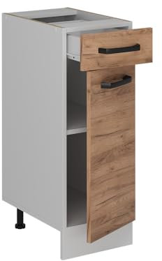 Vicco Küchenunterschrank R-Line, Goldkraft Eiche, 30 cm ohne Arbeitsplatte