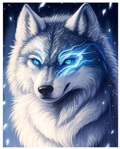 Daisen Art Peinture Numero Adulte, Peinture Numero Adulte Animaux, DIY Peinture Acrylique pour Adultes Débutants, Numero d'Art cheerful painting 40×50cm