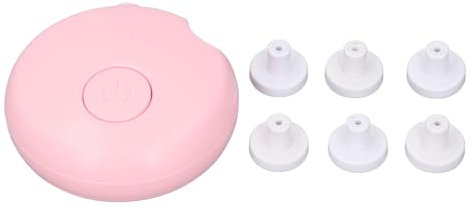 CHEOTIME Cortauñas eléctrico, seguridad mejorada, bajo nivel de ruido, portátil, funciona con pilas, lima de uñas eléctrica, kit de aseo, juego de manicura para el hogar (Pink)