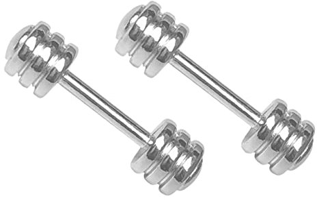 Abaodam 2 Stück Miniatur-hantelspielzeug Mini-hanteln Aus Metall Für Jungen Und Mädchen Schreibtisch Fitnessstudio Miniatur-modell Hantel-requisiten