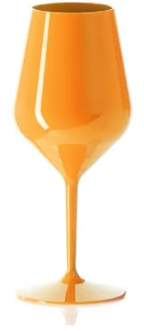 VARZI Gobelet à vin en plastique couleur unie 470 ml 1956 (orange)