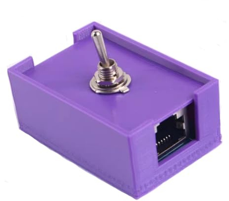 xbiez RJ45 CAT5/CAT6 Netzwerkkabel-Schalter Schutz Twisted-Pair-Steuerschalter keine Stromversorgung erforderlich