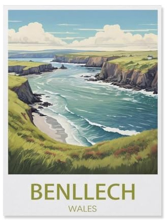 Jigsaw Puzzle 1500 Pieces for Adults，Benllech Wales，Teens Boys Girls Puzzles Difficult Challenging Puzzle for Party Games Kids Family Friends57x87cm-T71