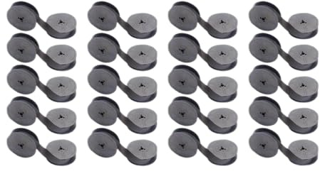 AXRMLVRD 10 Stück 20 Stück Kompatibles GR1 GR 1 Farbband GR1 DIN2103 Schreibmaschinenband 1 2 Zoll Kompatibel mit Olympia Schreibmaschine Universal Schwarz Rot(Black 20pcs)