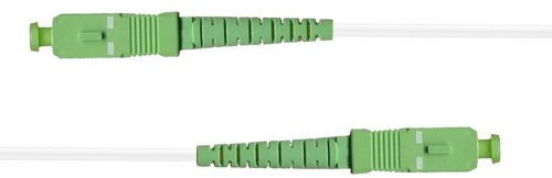 CONECTICPLUS Câble jarretière Fibre Optique pour Orange/SFR/Bouygues SC-APC à SC-APC Blanc - 20m