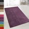 casa pura Teppich Wohnzimmer Lila Flauschiger Teppich 66x100cm Läufer, weicher Wohnteppich Deko für Schlafzimmer, Kinderzimmer, Flur mit antirutsch Unterseite, Shaggy Hochfloor Barcelona