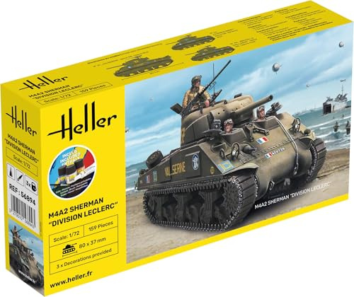 Heller 1:72 Gift Set - M4A2 Sherman Division Leclerc