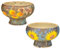 Sungmor Set of 2 Beautiful Handicrafts Ceramic Planters - 6.9 Inch Small Succulent Flower Pots with Drainage - Pretty Desktop Windowsill Landscape Flowerpot - Home & Office Decor Pots