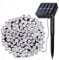 FANSIR Lichterkette Außen Solar, LED Solar Lichterkette 22m 200 LEDs Solarlichterkette Außen Wetterfest mit 8 Modi Lichterkette für Partys Blkon Garten Deko Draußen Terrassen Hochzeiten (Kaltweiß)