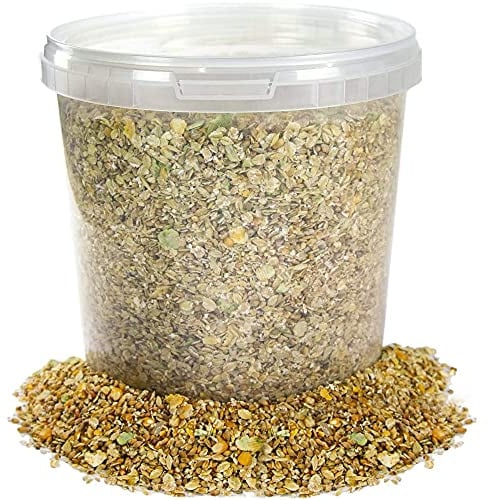 BusyBeaks Duck & Goose Mix | Natural and Healthy Diet for Wildlife | Premium Wild Garden Bird Food | Contains Balanced Vitamins, Nutrients & Minerals | Protein-Rich, Nutritious Feed Mixture (1L Tub)