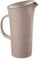 Guzzini Tierra Caraffa con Coperchio, Post Consumed Recycled Poliestereastic, Grigio Tortora, 01