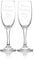 EIO Gifts Personalised Double Wine/Champagne Flutes Set in Silk Lined Presentation Box - Engraved with Your Custom Text