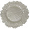Decor Essentials Glass Charger Plate Christmas Tableware Wedding Plates Events Party Dinner (Ivory Reef)