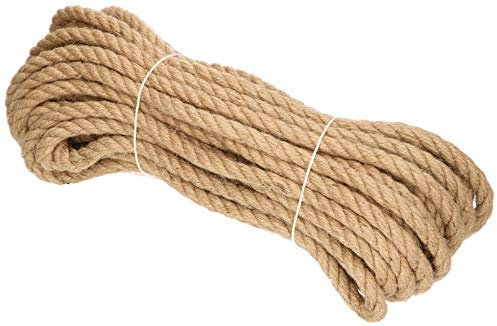 KOTARBAU® Corde de jute torsadée décorative pour étanchéifier les maisons à balles en bois 16 mm – 50 m