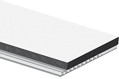 NOBILY PVC Rolladenkastendeckel Kastendeckel Rolladendeckel Rolladenkasten Rolladen Jalousie Kasten Deckel Klappe weiß Breite 220mm x Länge 1180mm