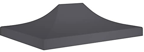 Partyzelt-Dach,für Patios,Garten Hinterhof-Pavillon,Schutz vor Wind und Regen,Partyzelt-Dach 4,5x3 m Anthrazit 270 g/m²