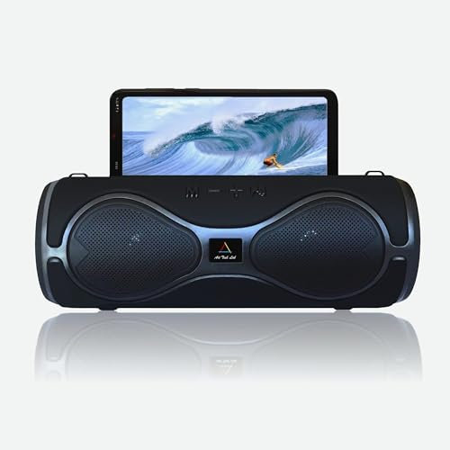 Art Tech Lab Enceinte Bluetooth LED Wireless, USB, AUX, SD ou TF Card, Haut-Parleur Portable pour Smartphones, Tablettes, Computers, Laptops