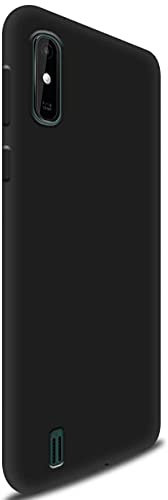 compatibile per WIKO Y81 (schermo 6.2) W-V680 Copertura Tasti Custodia Cover Protezione Gel Silicone TPU Morbida Matte Ultra Soft Slim Case (nero)