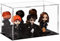 Dezzer Vitrine aus Acryl mit schwarzer Basis, zusammenbauen Arbeitsplatte Klarer Acrylkasten Organizer Staubdichte Schutzschalter für Action-Figuren Spielzeug, Sammlerstücke (25x15x15cm)