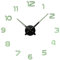 PRIM DIY 3D Wanduhr Luminiferous I, Lumini, Quarz-Schrittmotor, lumineszenz modern aus Kunststoff, Originelles Design, Wand-Deko, Wohnzimmer, Schlafzimmer, Büro