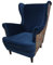 MartHome Einzelsofa Loungesessel Wohnzimmersessel, Stoffsessel - Relax Sessel TV Ohrensessel, Bequemer Loungesessel Wohnzimmer - Skandinavischer Sessel (Muster M1)