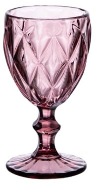 Trend - Boite de 6 verres à pied 25 cl diamond rose