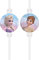 Procos 94059 94059 Lot de 4 pailles Frozen 2 Wind Spirit en papier anniversaire fête à thème Multicolore