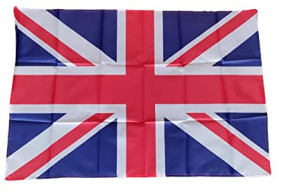 PMS Drapeau Union Jack Drapeau Anglais Jubilé de la Reine en tissu Drapeau de la Coupe du monde britannique 76,2 x 50,8 cm