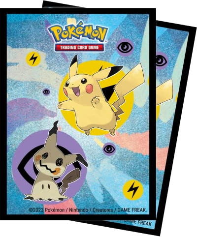 UP - Pikachu & Mimikyu Deck Protectors for Pokémon (65 Sleeves)