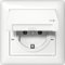 Gira Enchufe 415703 blanco puro con tapa abatible IP44