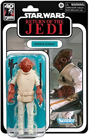 Star Wars The Black Series Admiral Ackbar, 40th Anniversary Return of The Jedi Actionfigur, 15,2 cm, Sammlerstück, ab 4 Jahren (F5539)