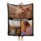 Mraxovid Personalisierte Decke, individuelle Fotos Decke, Erinnerungsgeschenk mit Fototext, Geschenk, Personalisierte Überwurfdecke für Familie, Mutter, Papa, Kinder, Ehefrau, Freunde, 150 x 200 cm