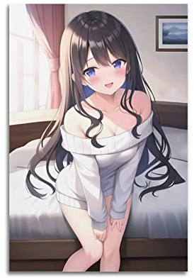 Anime Sexy Girl Poster Hot Girl Lady Poster Dekorative Gemälde Leinwand Wand & Kunstbild Druck Moderne Familie Schlafzimmer Dekor 30 x 45 cm