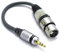 VITALCO XLR femmina a 3,5 mm stereo jack adattatore microfono 3 poli su 3,5 TRS Mini AUX jack audio cavo