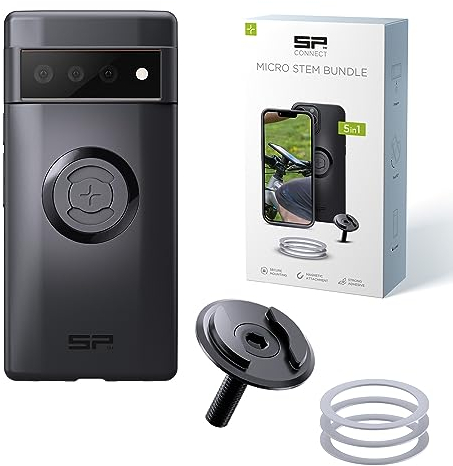SP CONNECT Micro Stem Bundle | SPC+ | für Google Pixel 6 Pro Handy Halterung für den fahrradlenker | Smartphone Halterung Fahrrad | handyhalter